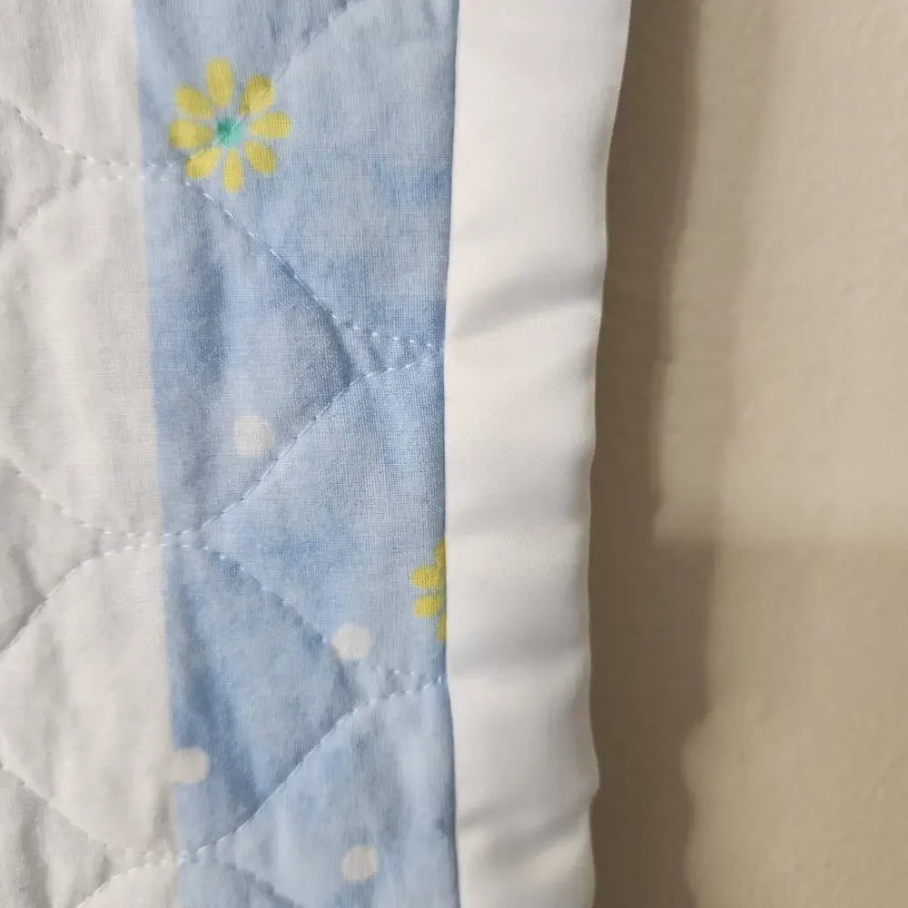 Vintage Little Suzy’s Zoo Baby Quilted Crib Blanket 35X45”- Satin Trim